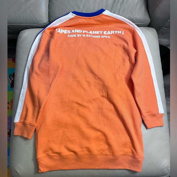 NWT - AAPE by A Bathing Ape (BAPE) Women’s Long Sleeve Sweatshirt Dress - XXS - Picture 10 of 12